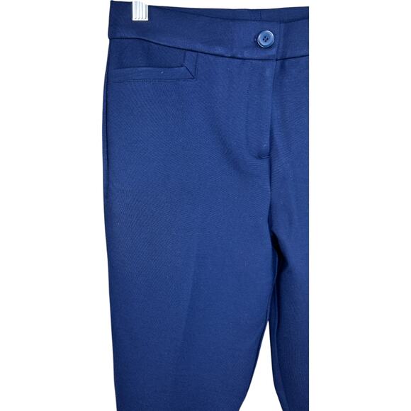 Tailored by Susan Graver Smart Ponte Slim Leg Trouser Navy X-Small PETITE NWOT - Picture 4 of 12